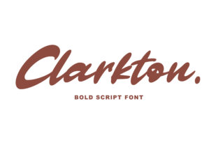 Clarkton: A Script Font for Editorial Design and Branding