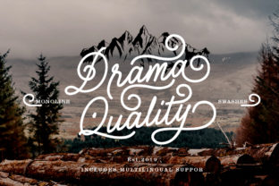 Drama Quality: A Script Font That Adds Personality to Your Web Design