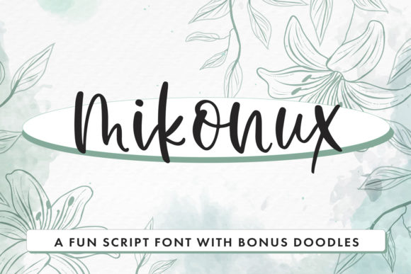 Mikonux a Fun Script with Doodles for Digital Design