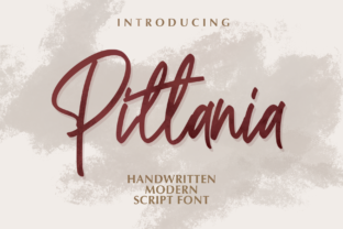 Pittania: A Handwritten Font for Creative Crafters