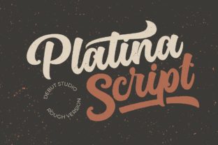 Platina Script - Rough: A Bold Handwritten Font for Crafters and Creators