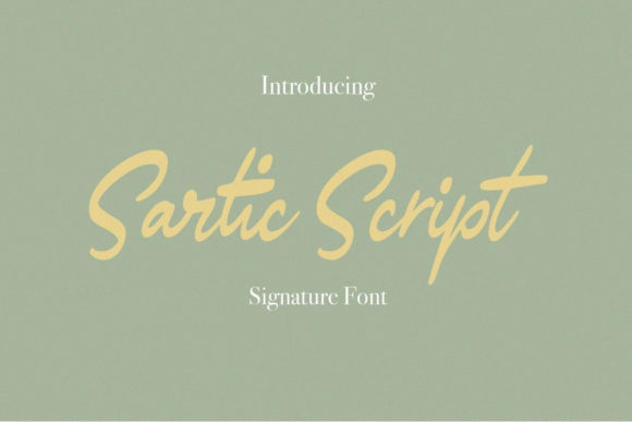 Sartic Script: A Versatile Font for Creative Campaigns
