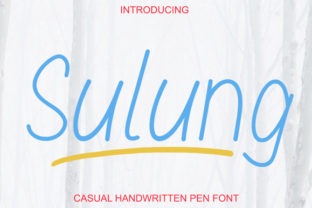 Sulung: A Script Font for Crafters and Product Creators