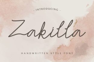 Zakilla: A Script Font for Modern Web Design